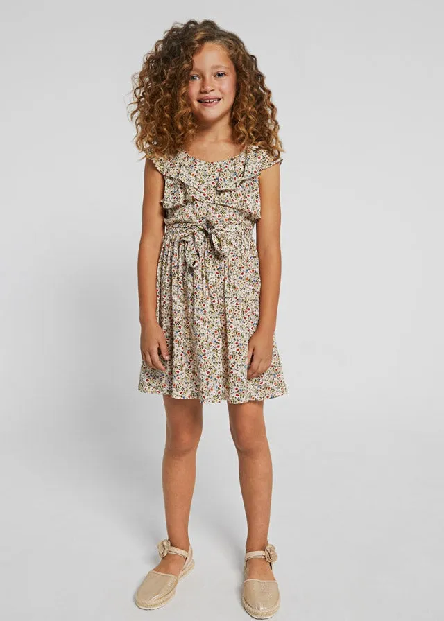 Floral dress for teen girl - Seaweed