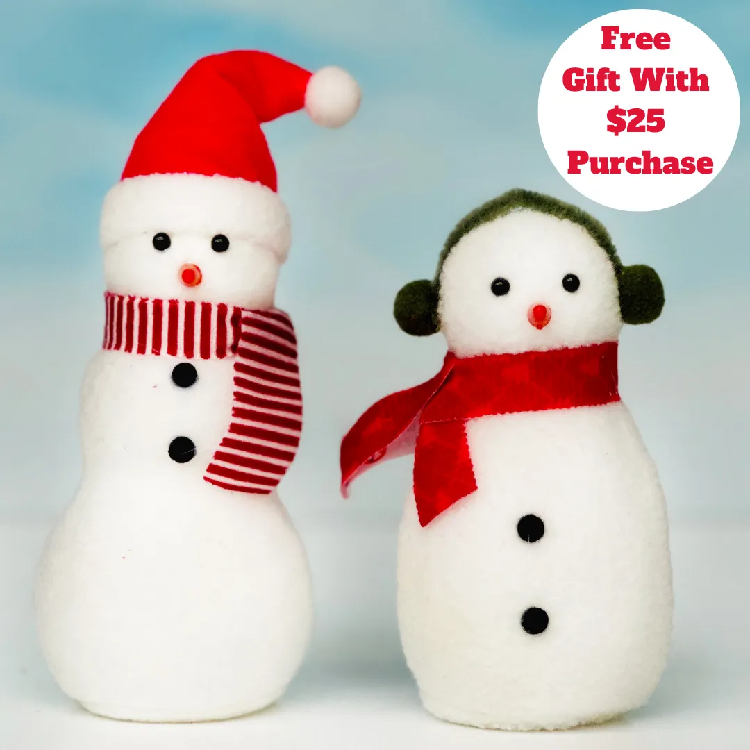 FREE Reindeer or Snowmen with $25 Purchase