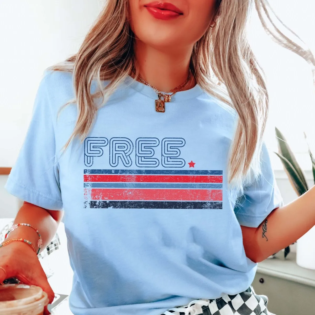 Free Stripes Graphic Tee