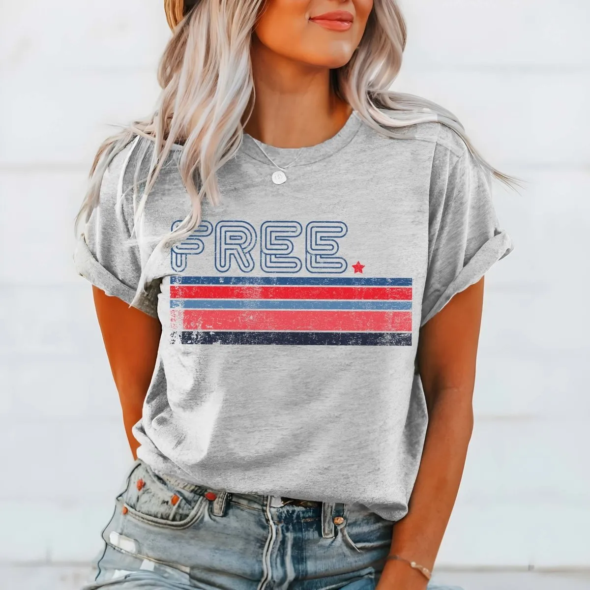 Free Stripes Graphic Tee