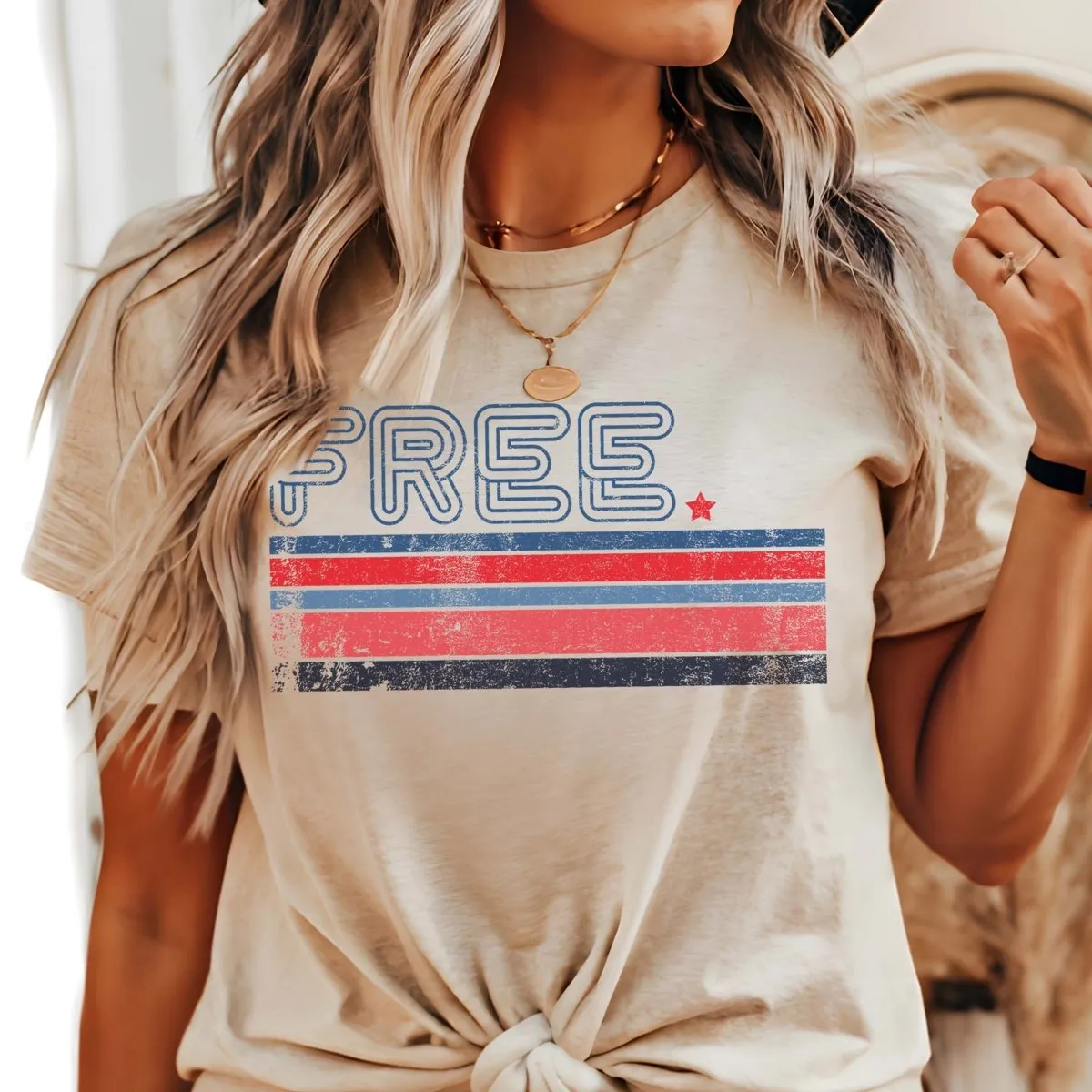 Free Stripes Graphic Tee