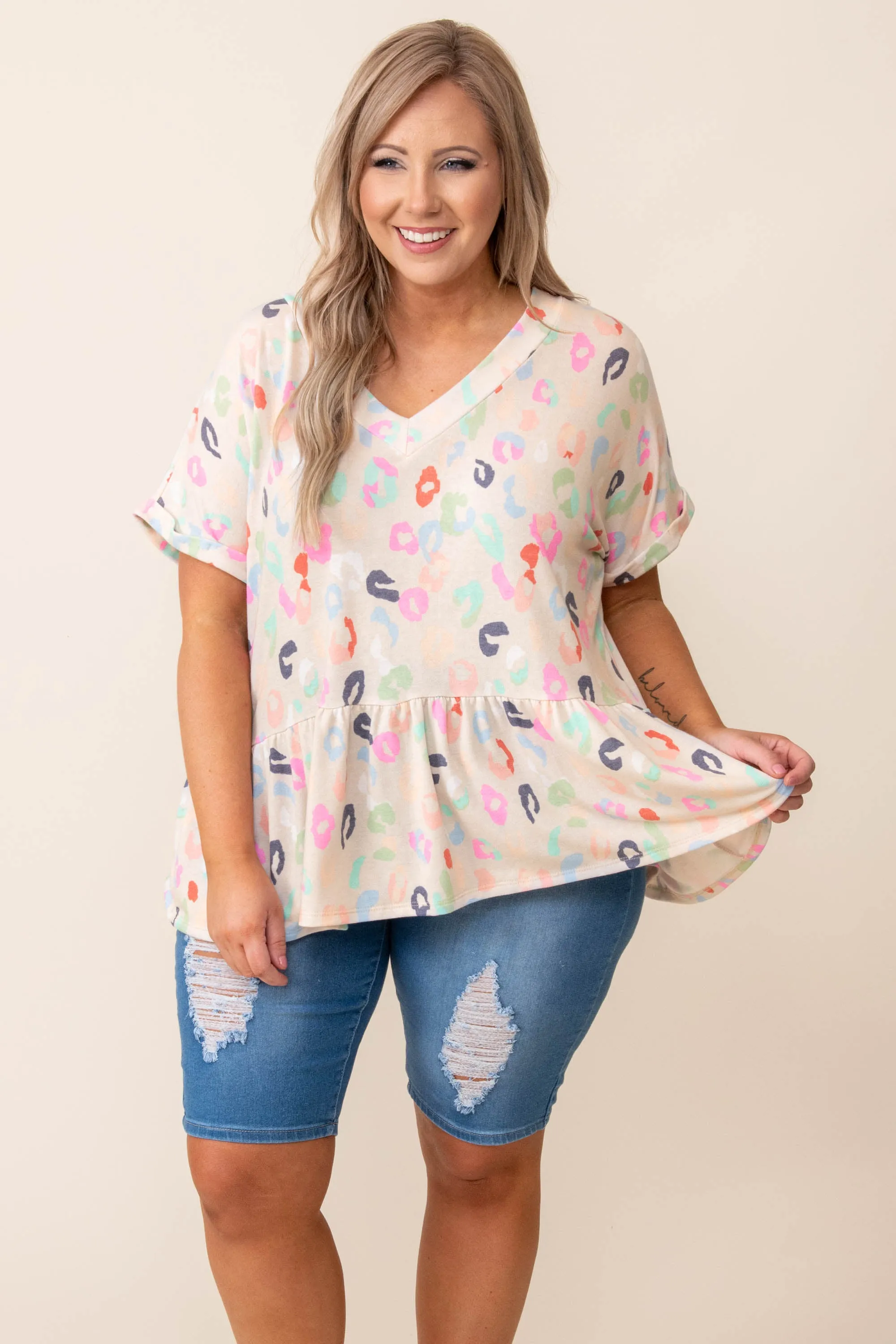 Frontier Sunrise Top, Sand-Lollipop