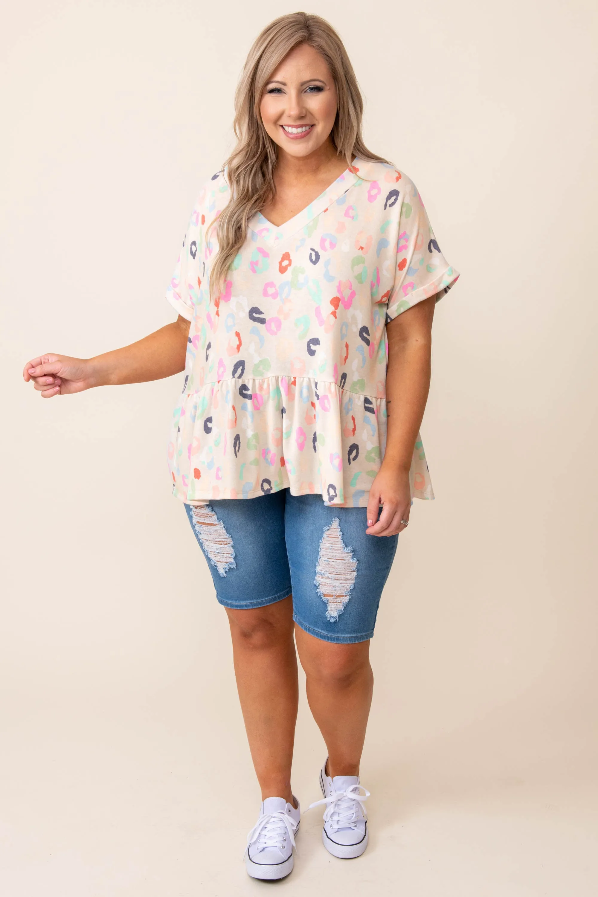 Frontier Sunrise Top, Sand-Lollipop