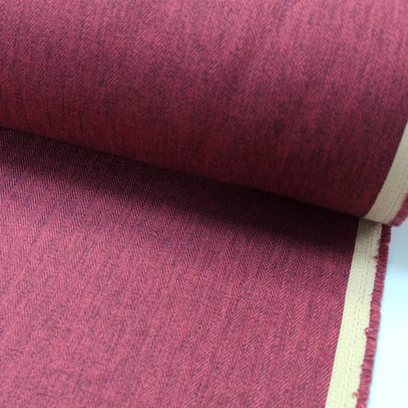 Furnishing Herringbone - Burgundy