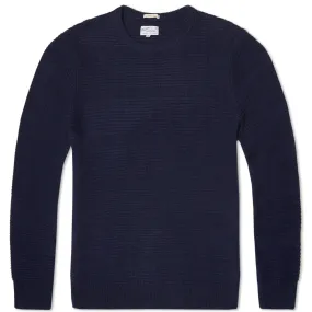 GANT Rugger Jacquard Stripe Crew KnitNavy