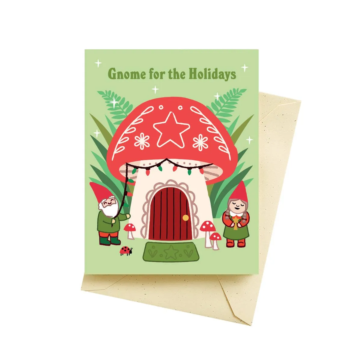 Gnome Home Holiday Card