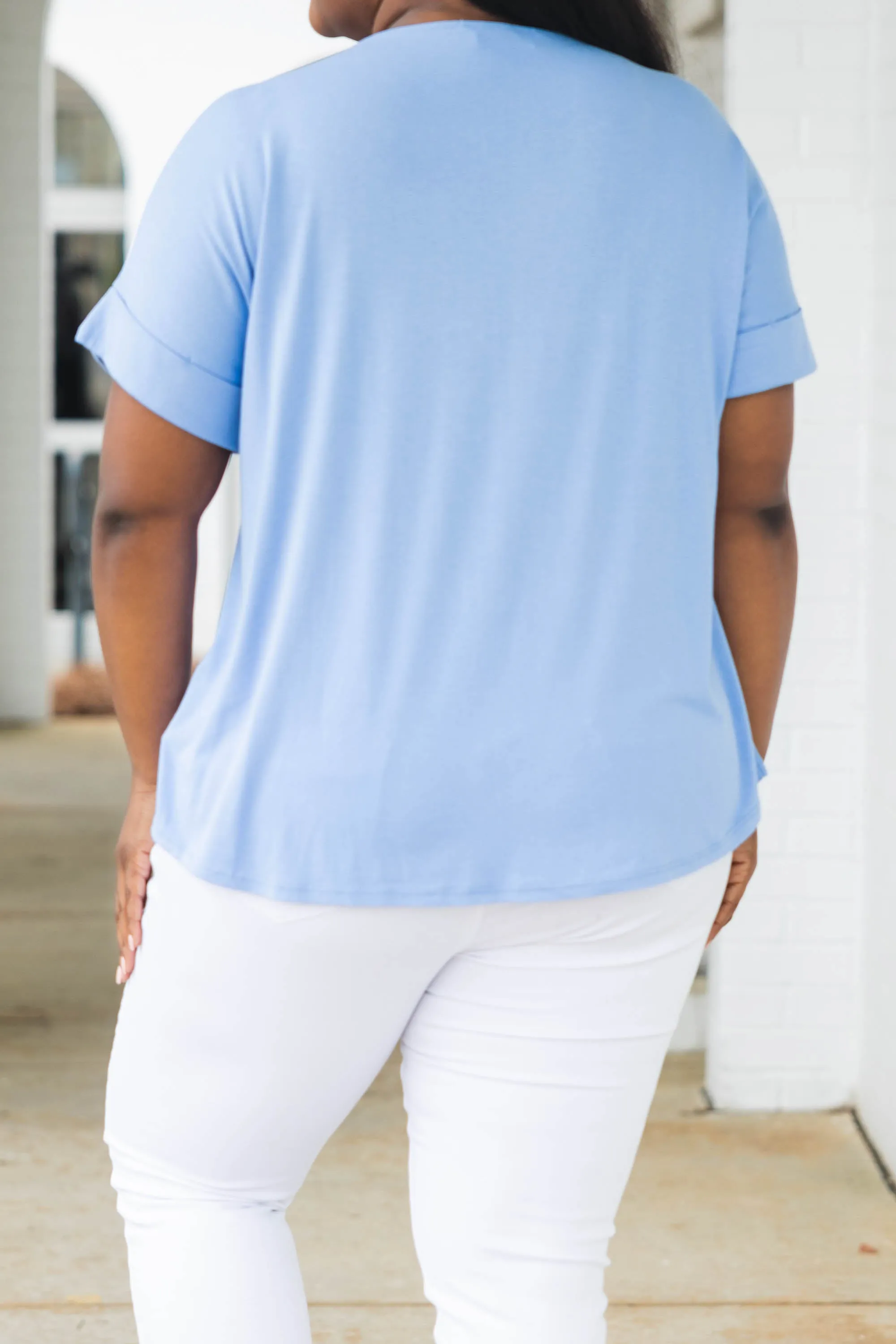 Gossip Only Top, Spring Blue