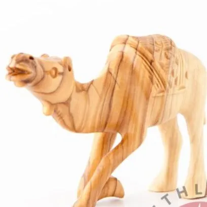 Hand Carved Wooden Camel [Small], 4.7