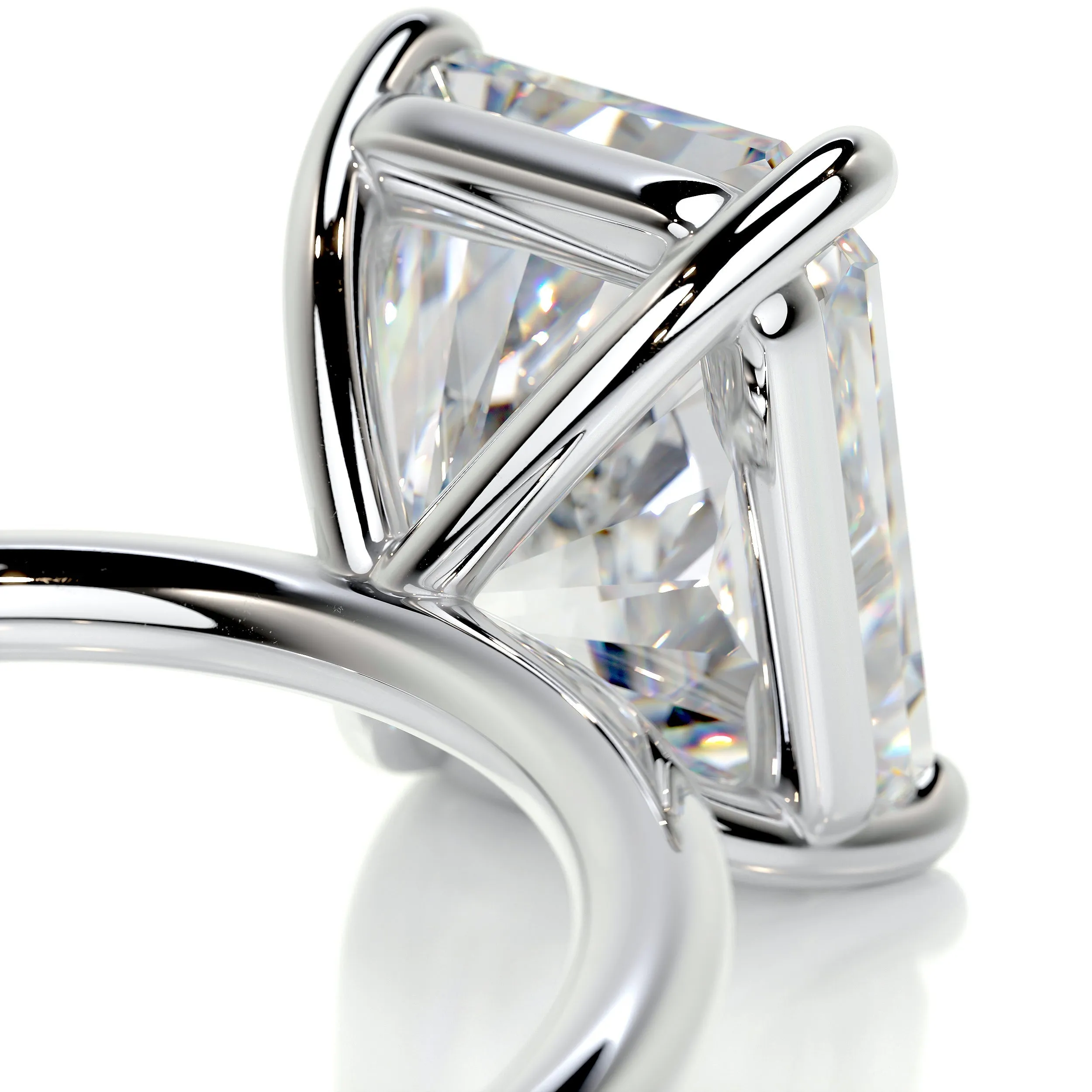 Harper Moissanite Ring -14K White Gold (RTS)