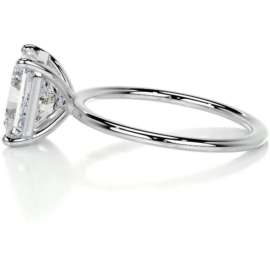 Harper Moissanite Ring -14K White Gold (RTS)