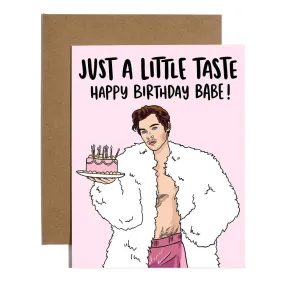 Harry Just A Little Taste Cake Birthday Card