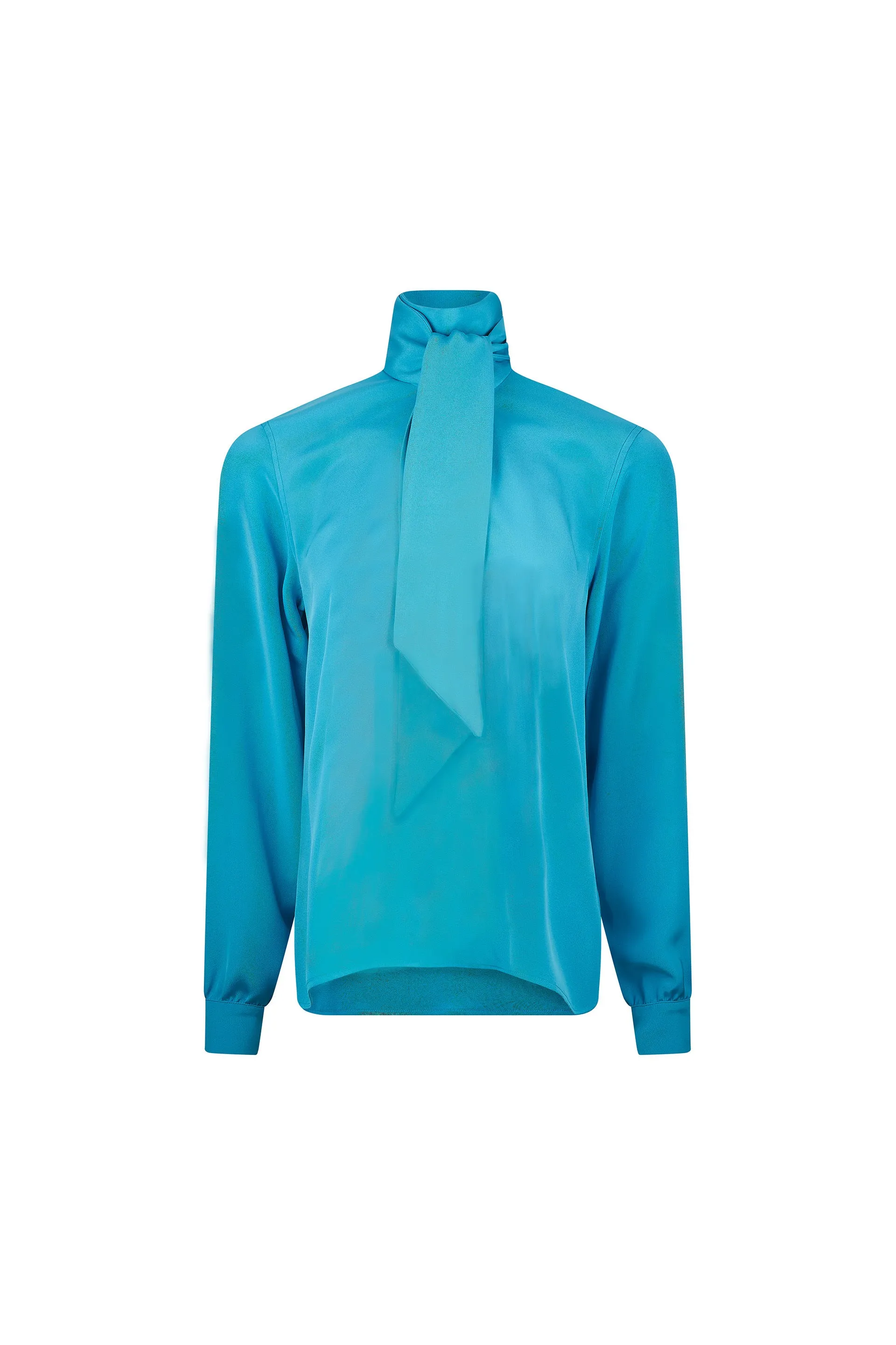 'HOCKNEY'S POOL' SLIM KEITH TIE BLOUSE