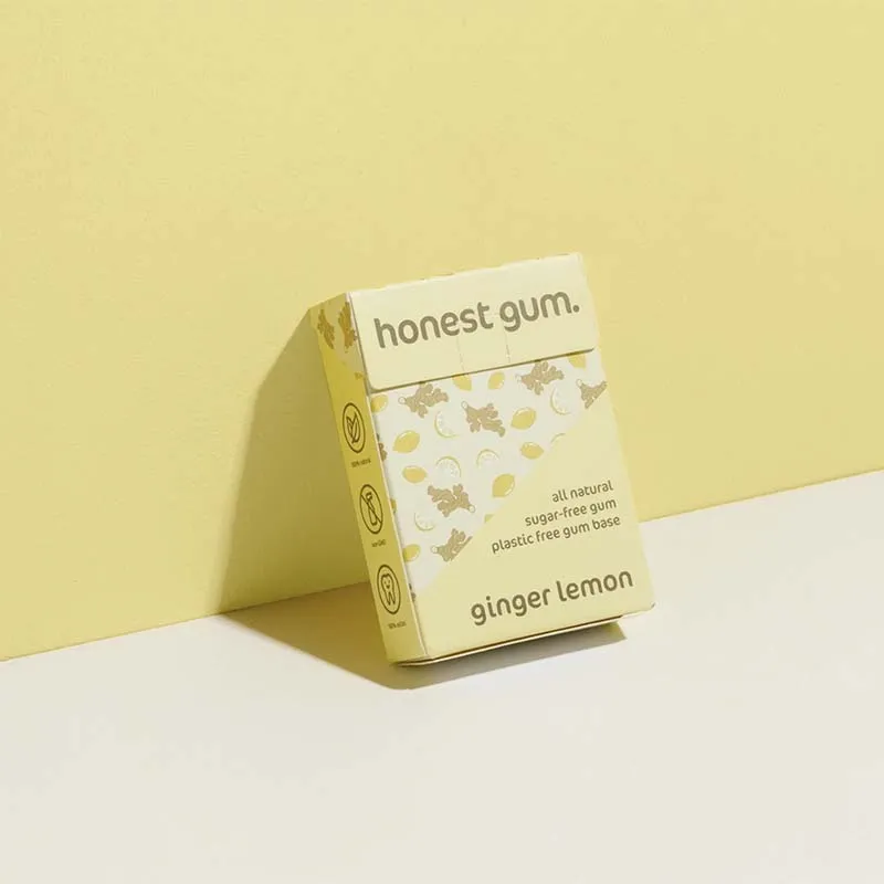 Honest Gum All-Natural Sugar-Free Gum - Ginger Lemon