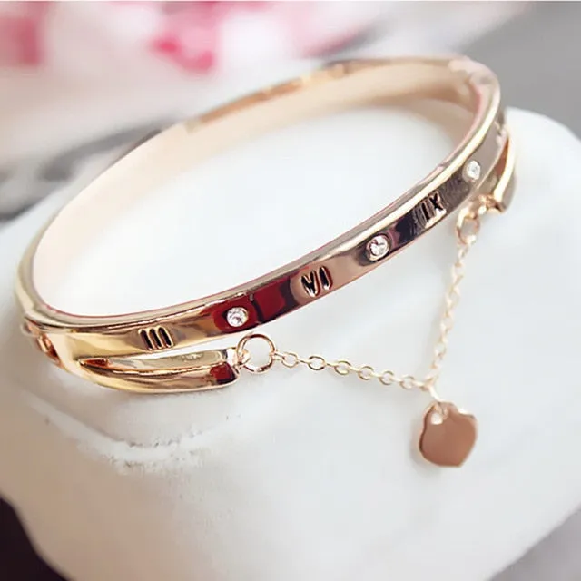 Hot Luxury Rose Gold Stainless Steel Bracelets