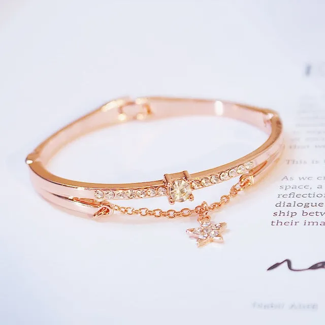 Hot Luxury Rose Gold Stainless Steel Bracelets