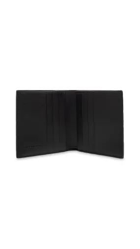 Intrecciato Slim Bi-Fold Wallet - Black