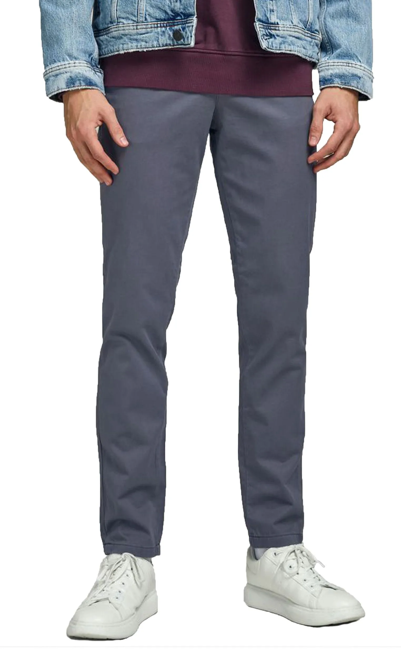 Jack & Jones Marco Bowie Slim Chinos Asphalt