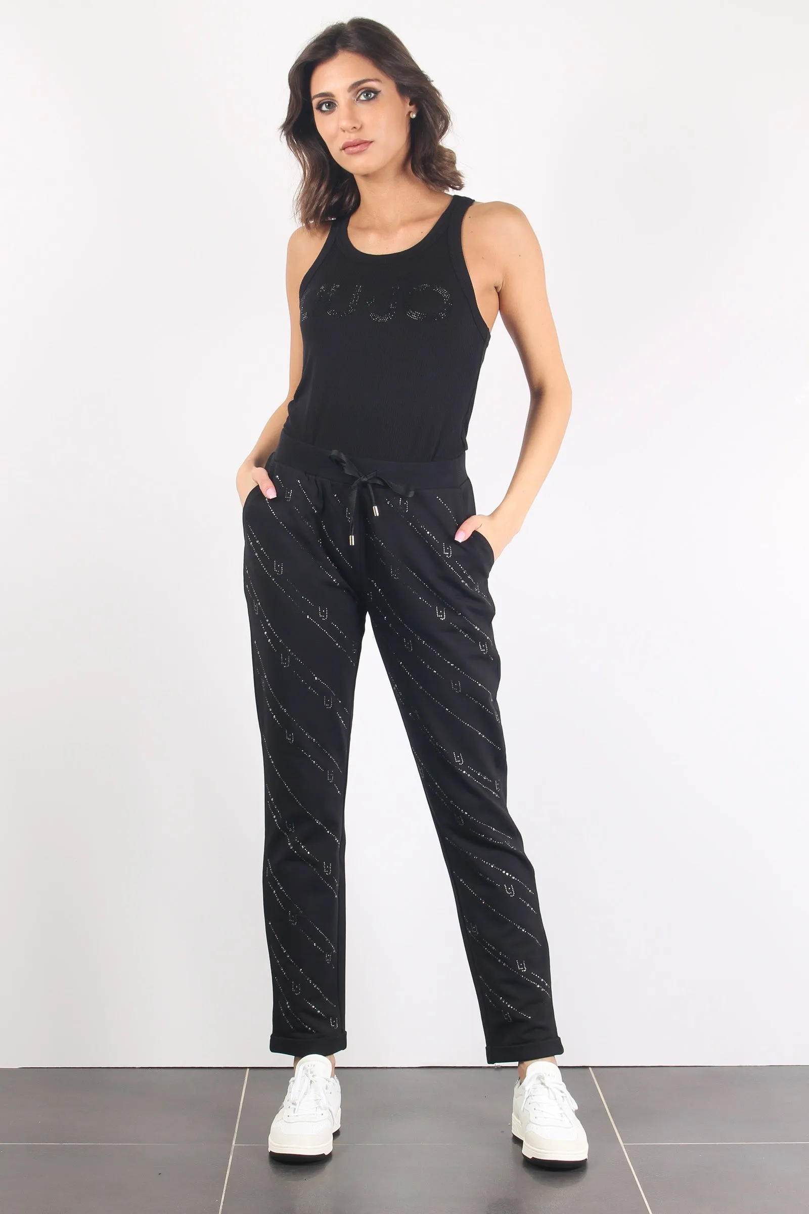 Jogging Multi Strass Nero/strass