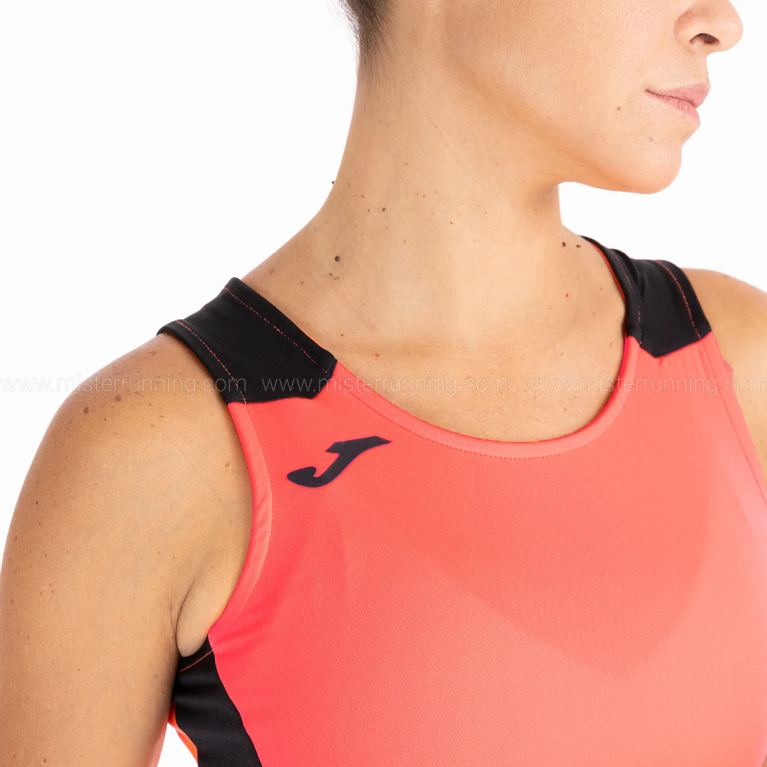 Joma Record II Top  Fluor Coral/Black