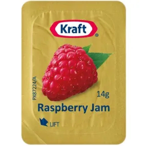 Kraft Heinz Raspberry Jam Individual Portions 14g 75 Carton Bulk Box