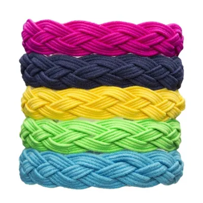 L. Erickson Braided Ponytail Holder 5-Pack