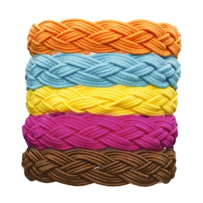 L. Erickson Braided Ponytail Holder 5-Pack