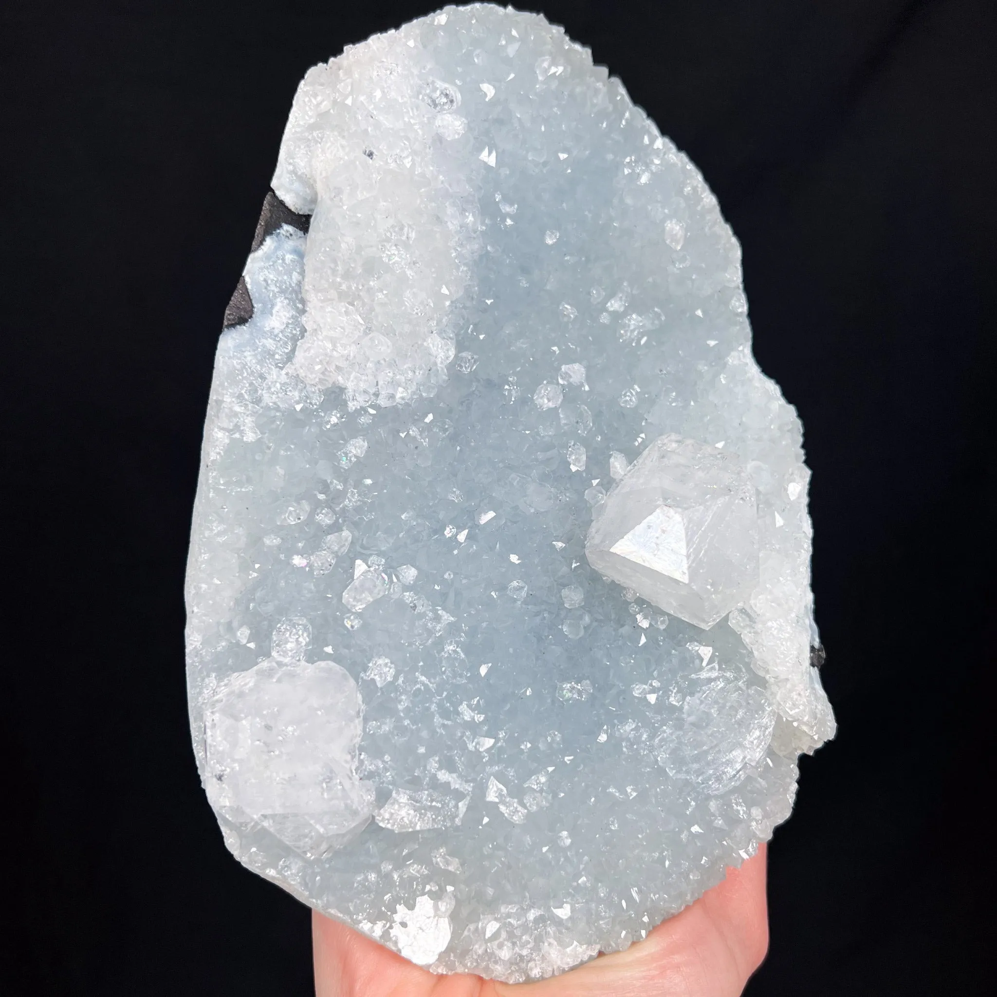 Large Apophyllite with Quartz Chalcedony