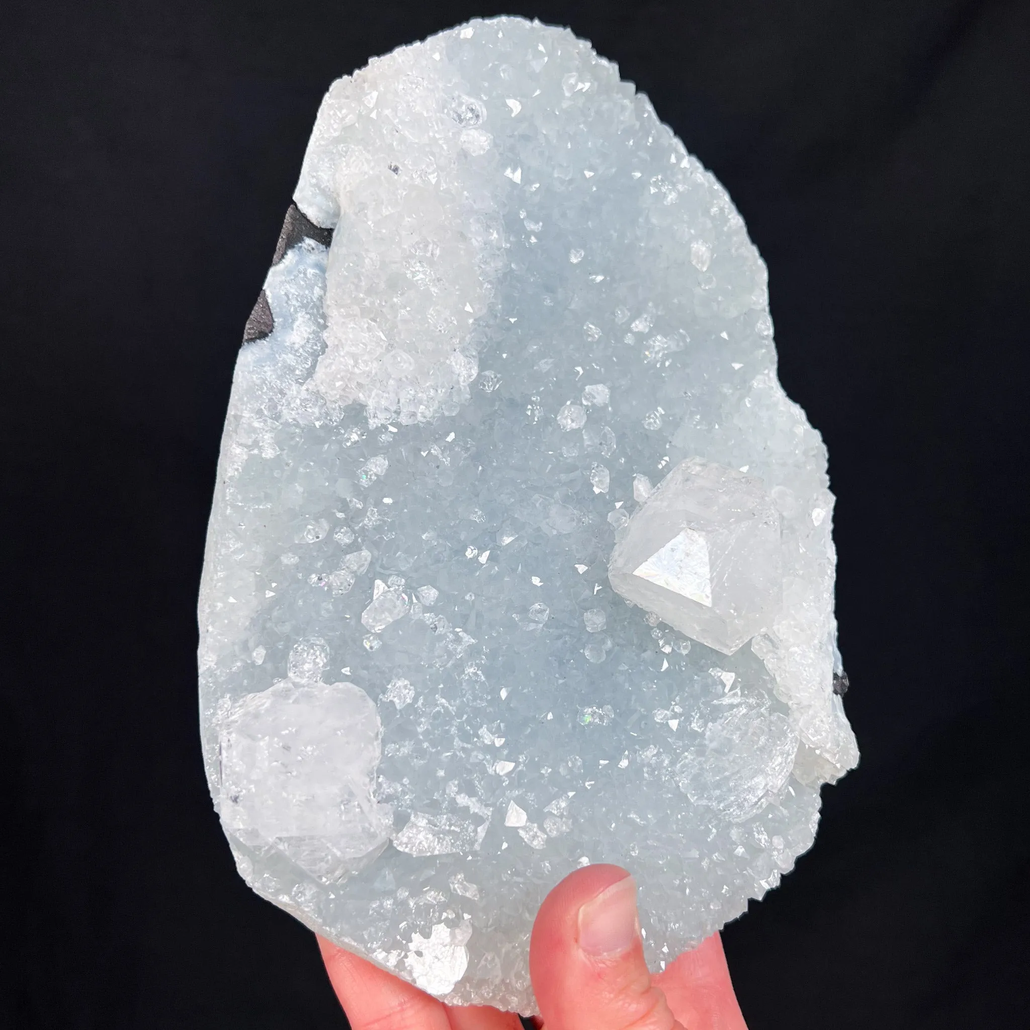 Large Apophyllite with Quartz Chalcedony