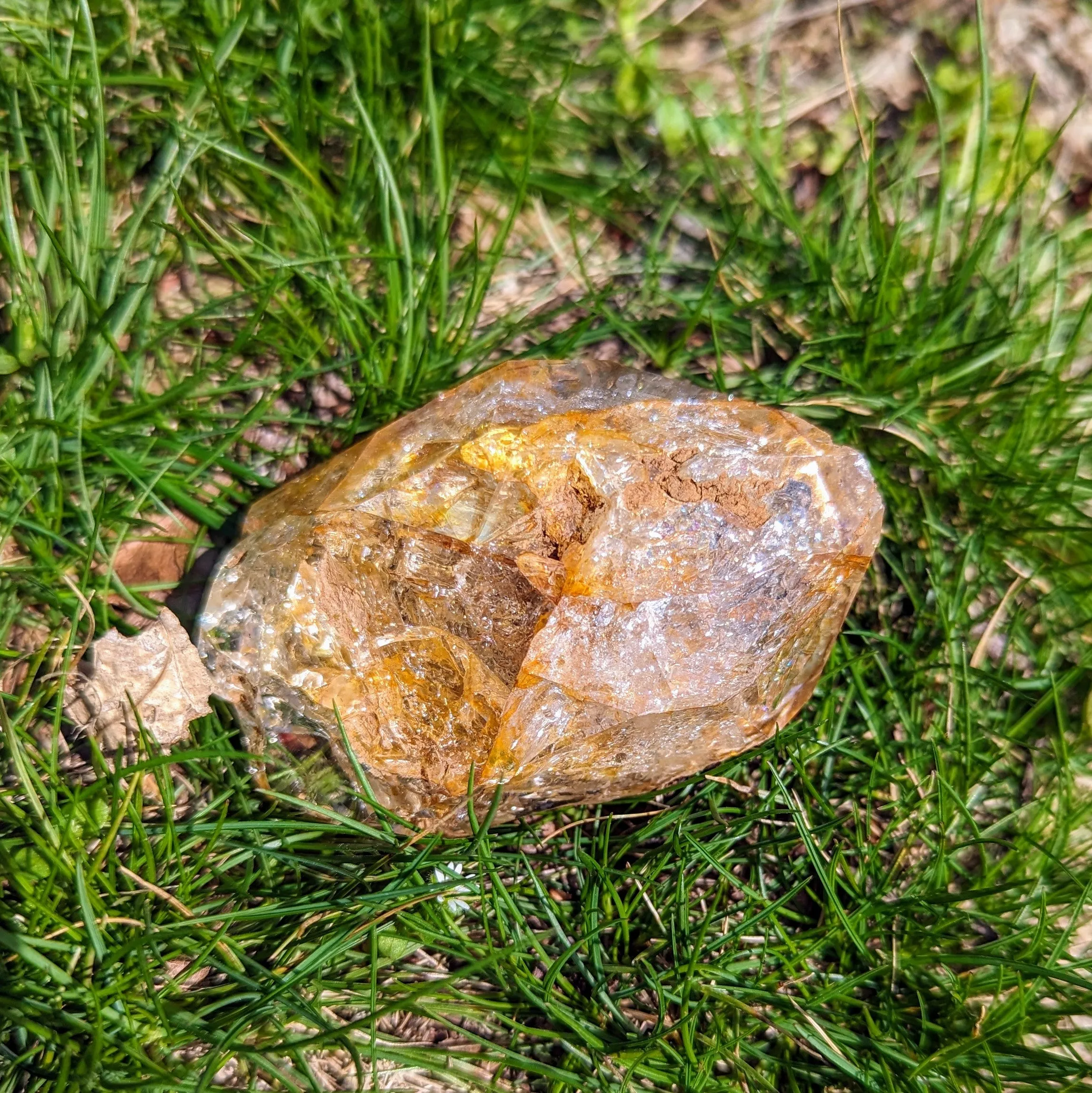 Large Golden Healer Herkimer Diamond  Quartz Crystal ~ Prosperous Healing- Ethically Sourced from New York- Tucson Treasure- Pur