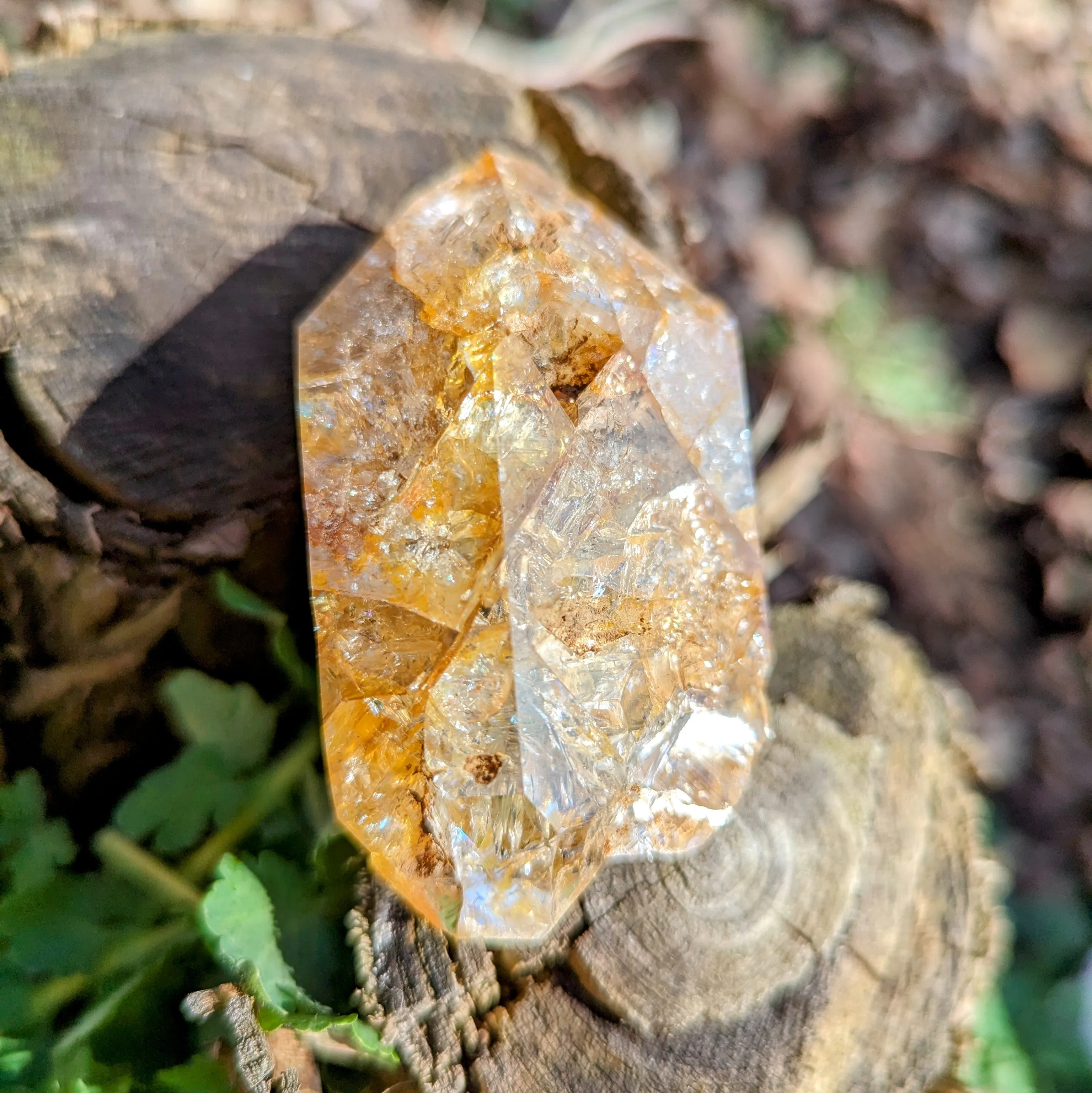 Large Golden Healer Herkimer Diamond  Quartz Crystal ~ Prosperous Healing- Ethically Sourced from New York- Tucson Treasure- Pur