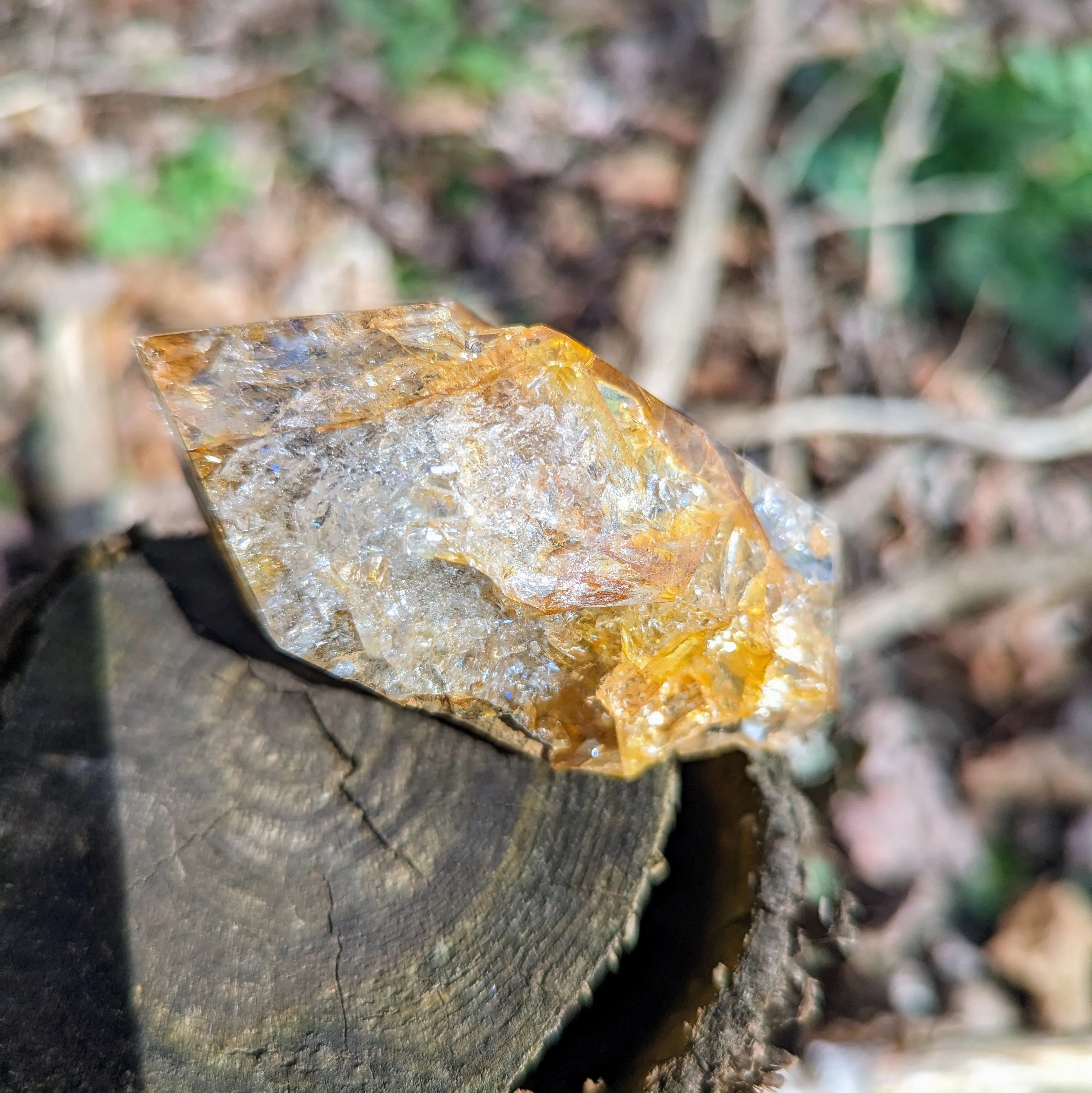 Large Golden Healer Herkimer Diamond  Quartz Crystal ~ Prosperous Healing- Ethically Sourced from New York- Tucson Treasure- Pur