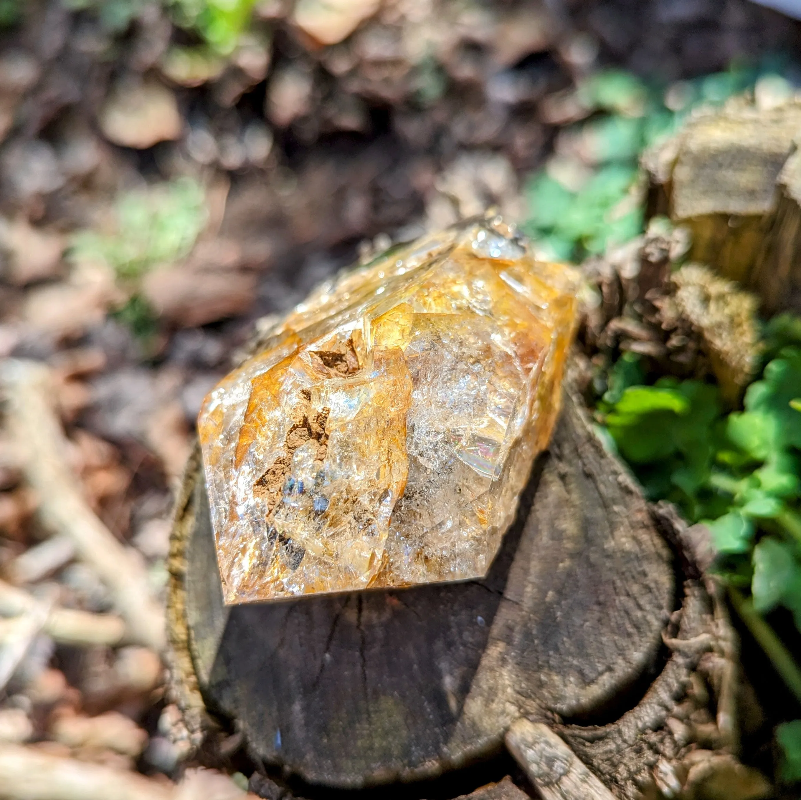 Large Golden Healer Herkimer Diamond  Quartz Crystal ~ Prosperous Healing- Ethically Sourced from New York- Tucson Treasure- Pur