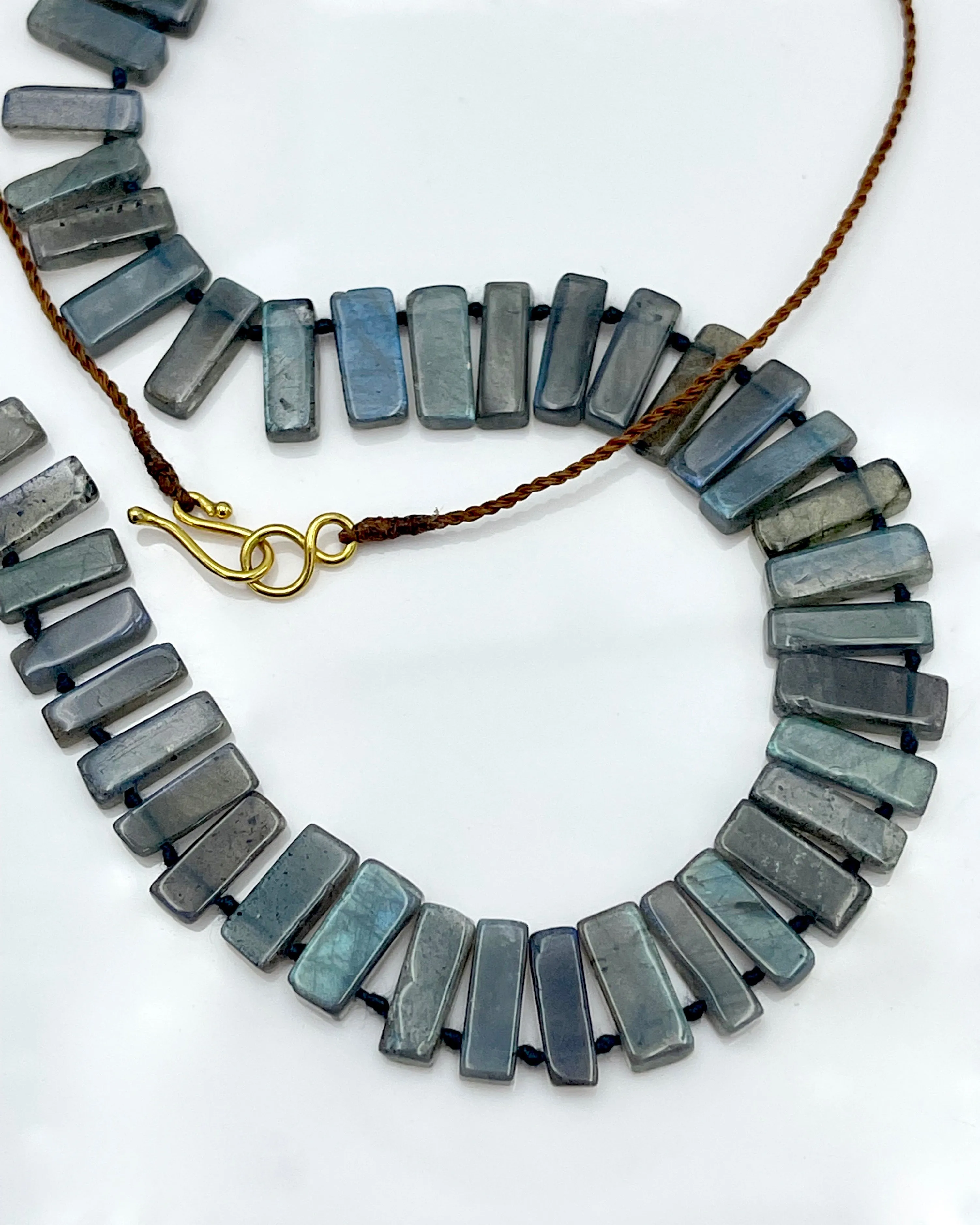 Lena Skadegard Rectangle Labradorite Necklace