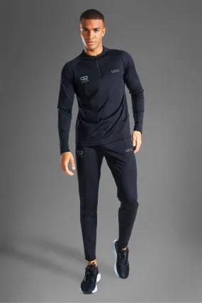 Man Active Logo 1/4 Zip Tracksuit