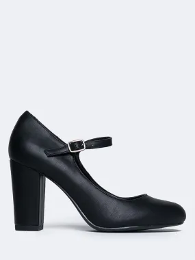 Mary Jane Round Toe Heel