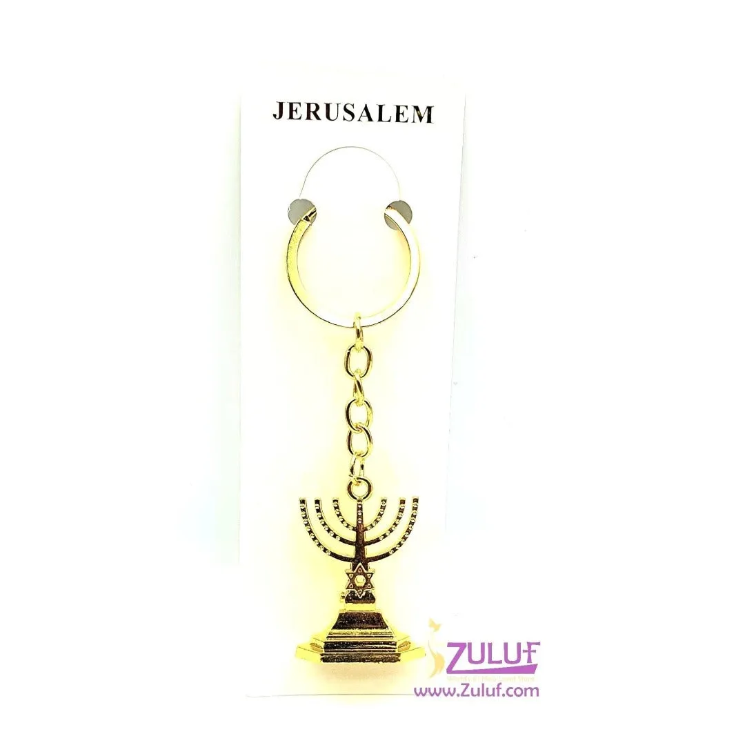 Metalic medal jewish candelstick JUD008