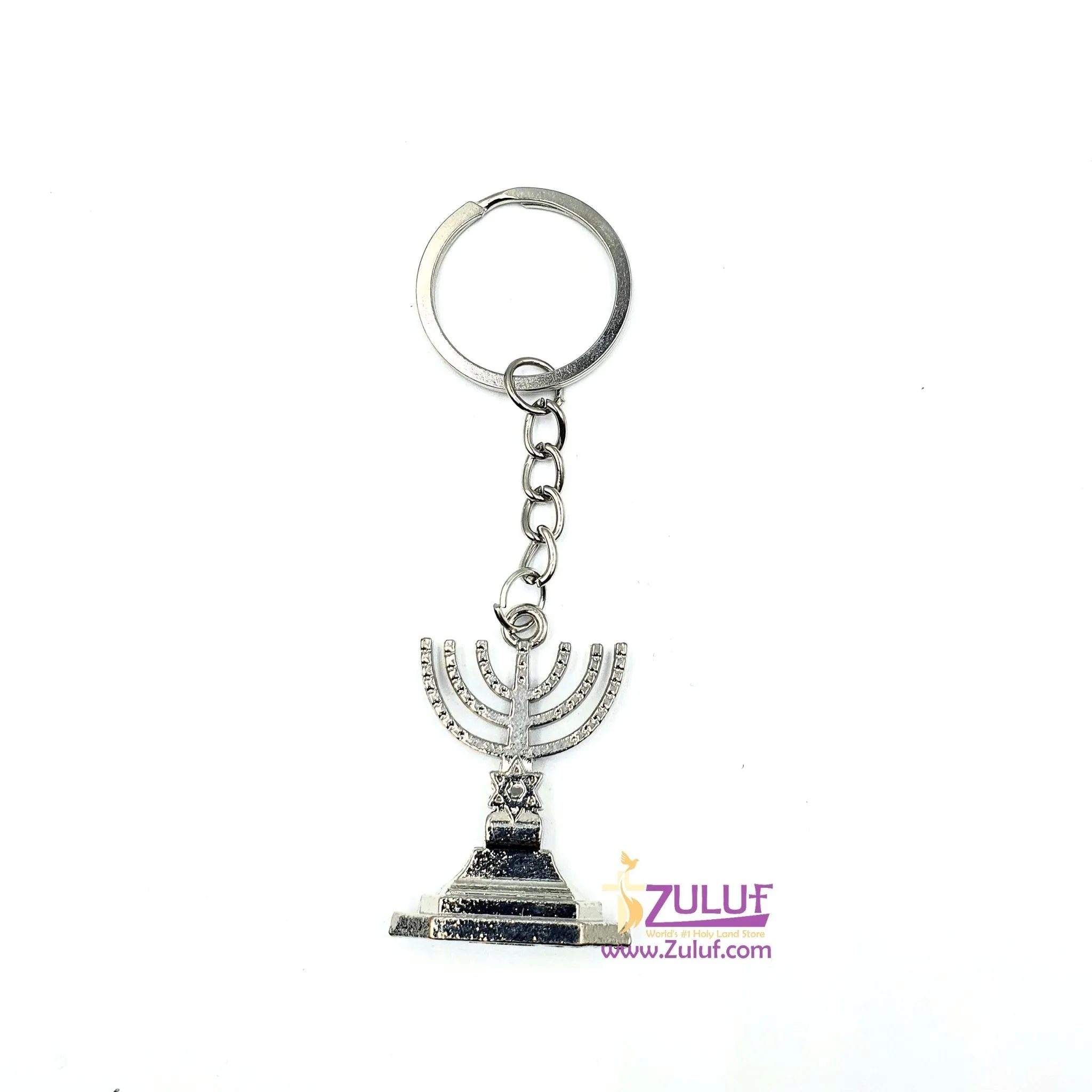 Metalic medal jewish candelstick JUD008