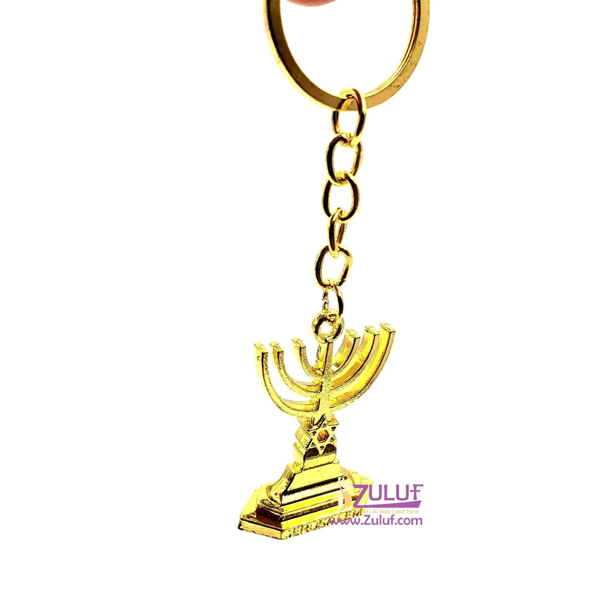 Metalic medal jewish candelstick JUD008