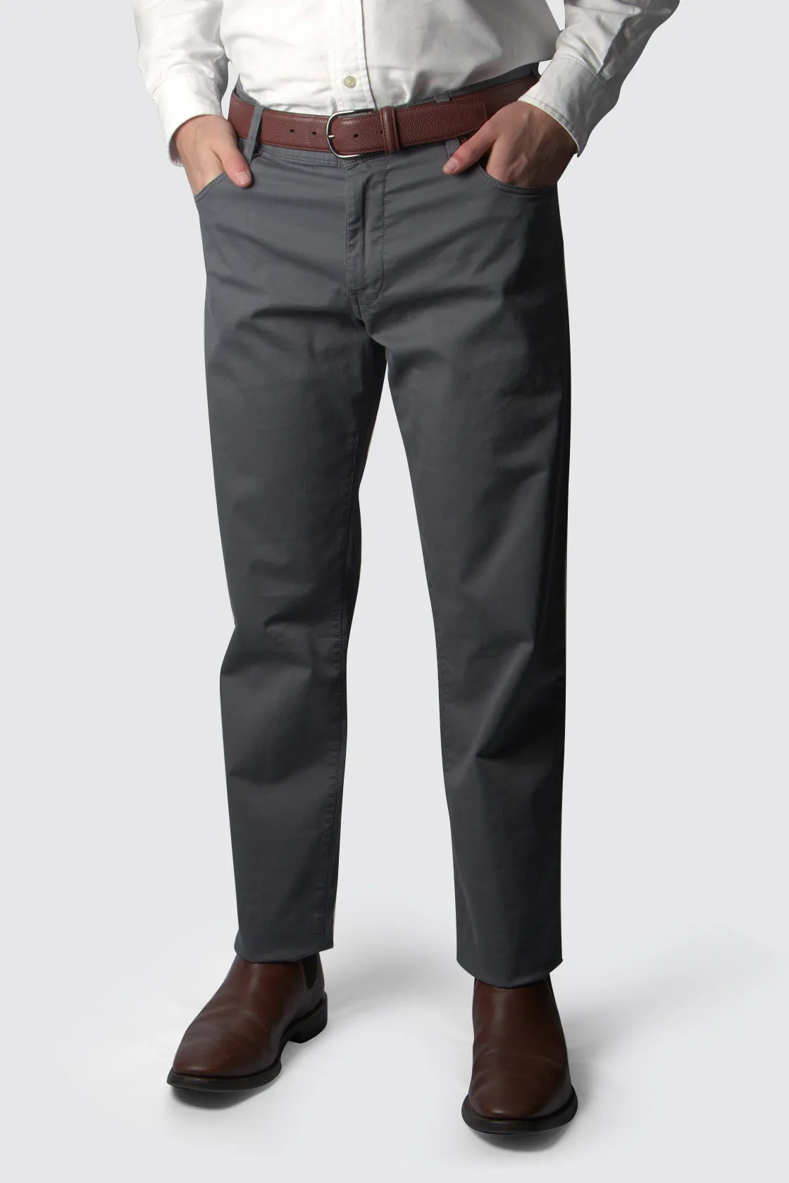 Meyer M5 Slim Cotton Jean L34 Grey