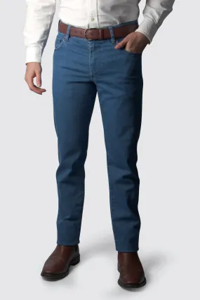 Meyer M5 Slim Cotton Jean L34 Lt Blue