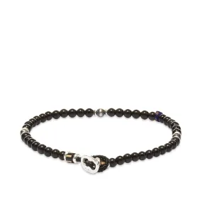 Mikia Tube Stone BraceletBlack