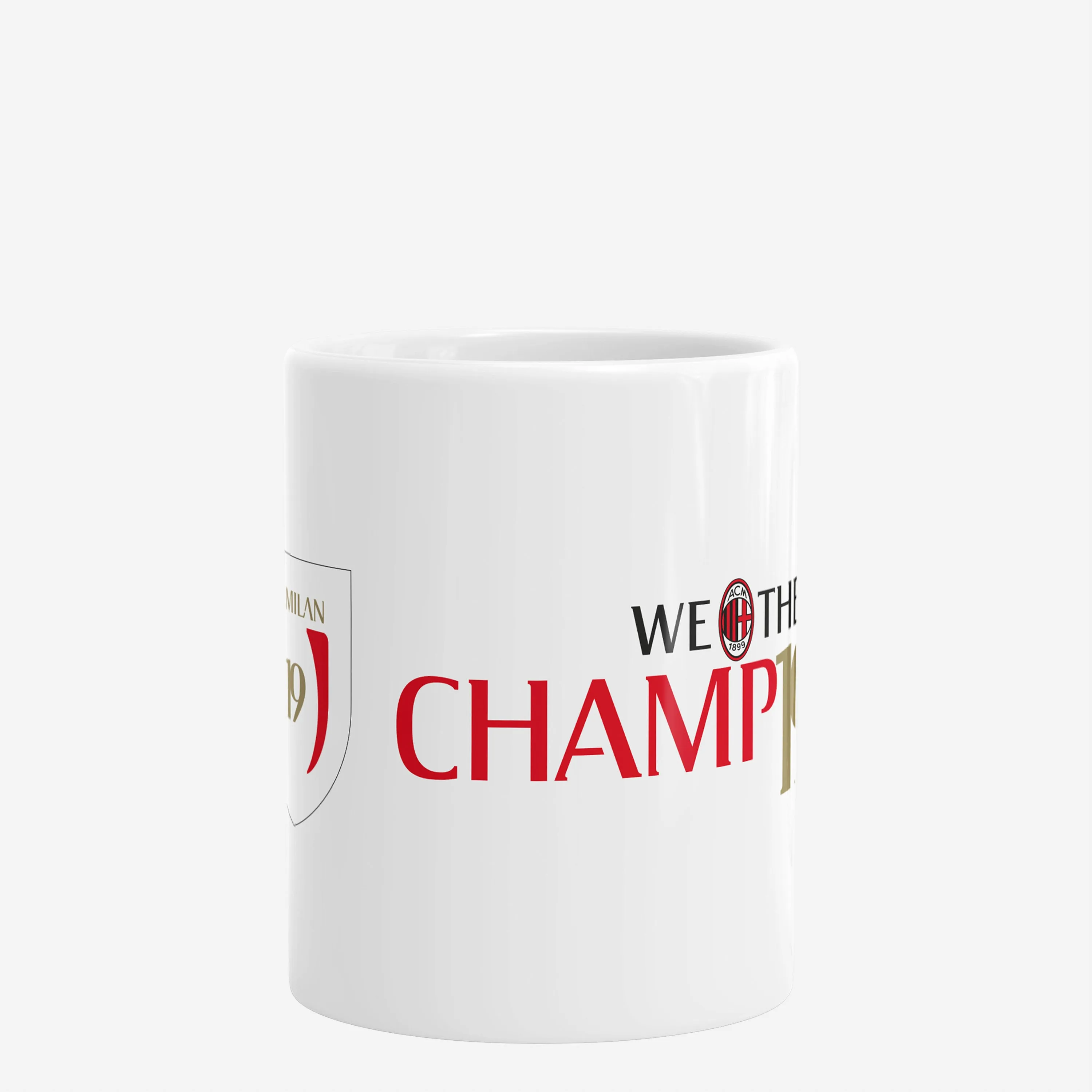 MILAN TAZZA WE THE CHAMPIONS LOGO