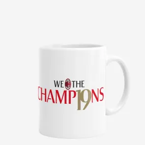 MILAN TAZZA WE THE CHAMPIONS LOGO