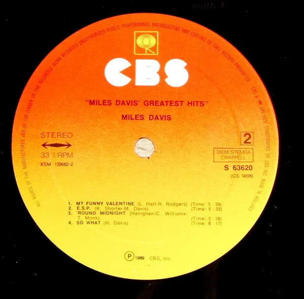 Miles Davis ~ Miles Davis' Greatest Hits