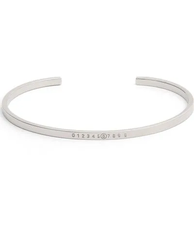 MM6 Maison Margiela Mm6 Logo Slim Cuff Bracelet