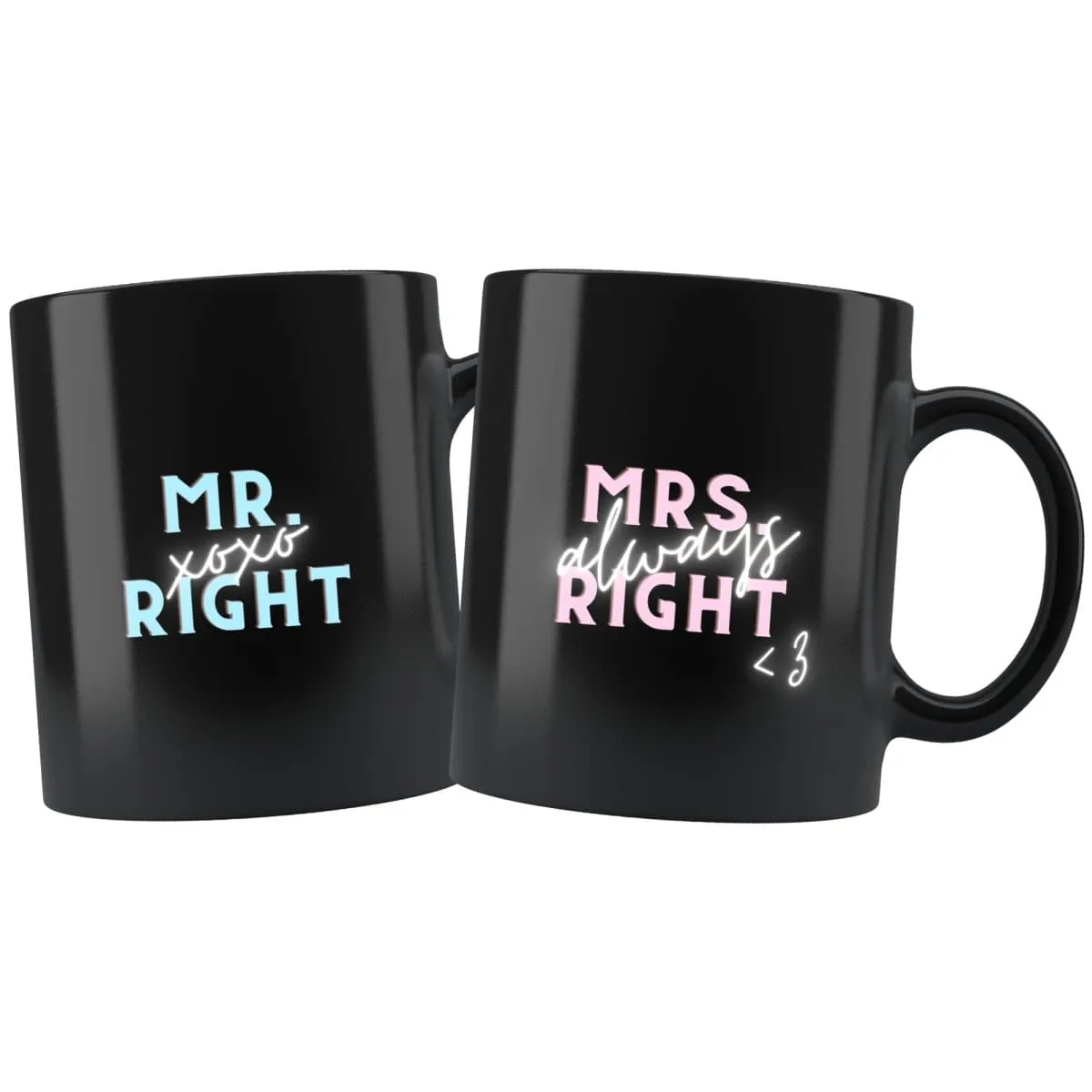 Mr. Right And Mrs. Always Right Matching Couple Mugs