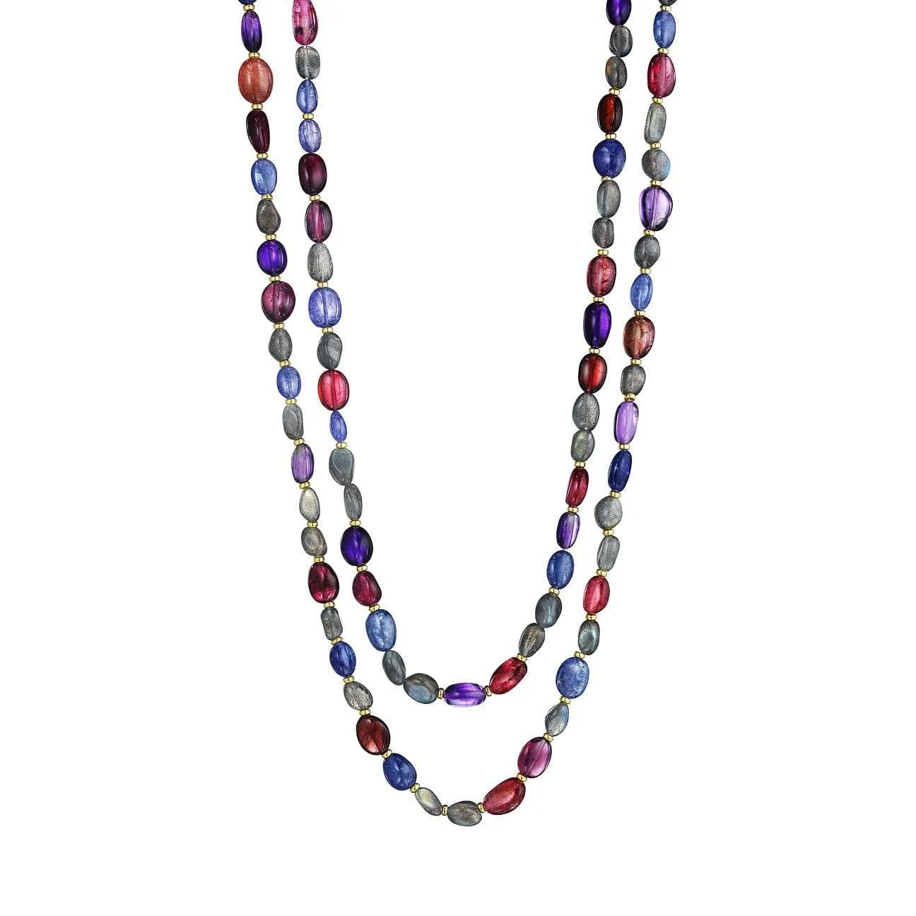 Multicolored Mogul Bead Necklace