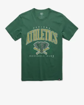 OAKLAND ATHLETICS COOPERSTOWN DOUBLE HEADER '47 FRANKLIN TEE