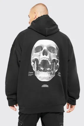 Oversized Skull Graphic Hoodie