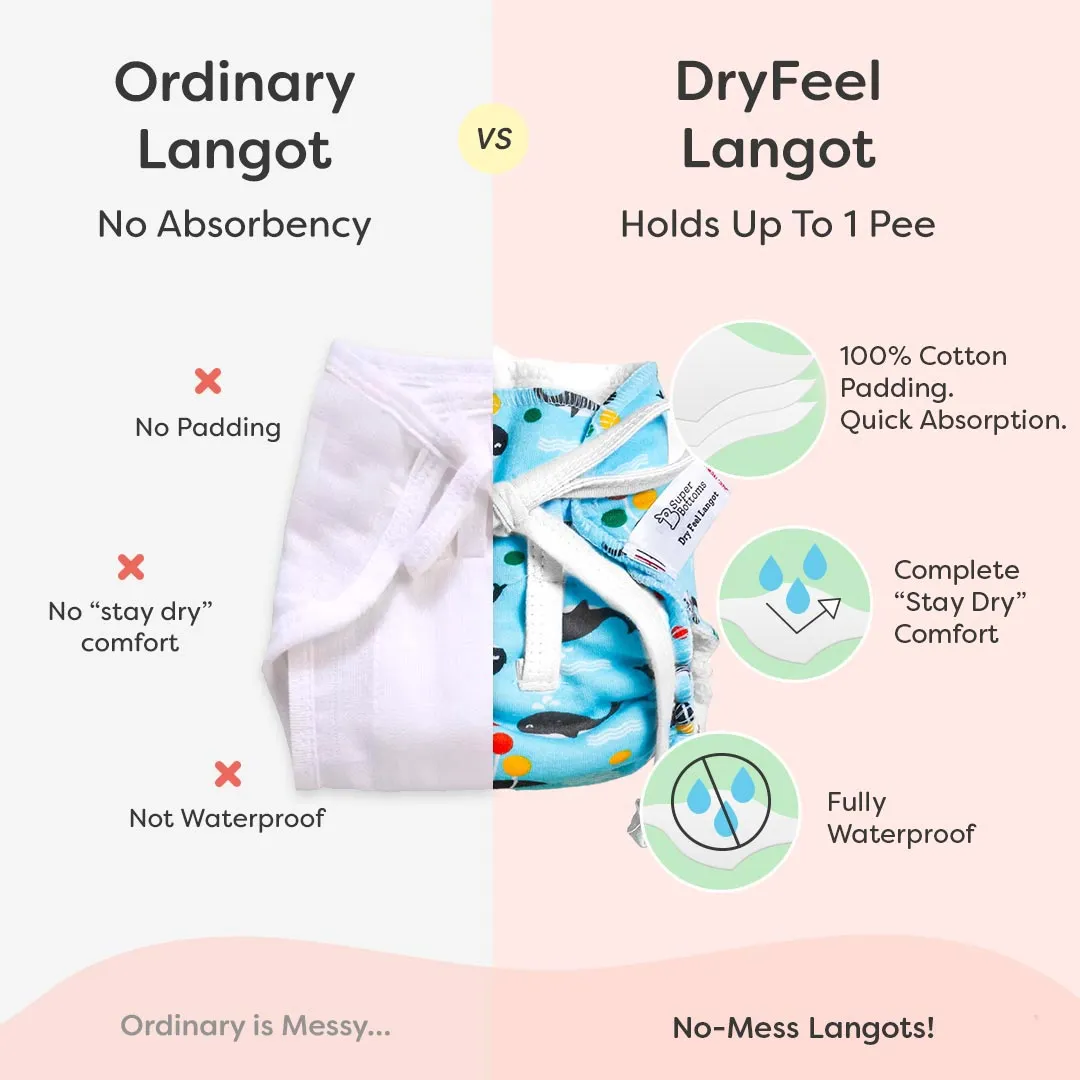 Pack of 3 DryFeel Langot